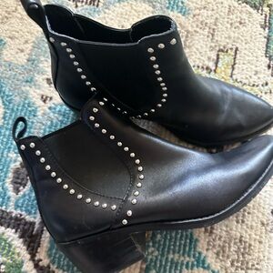 Steve Madden studded leather ankle boots